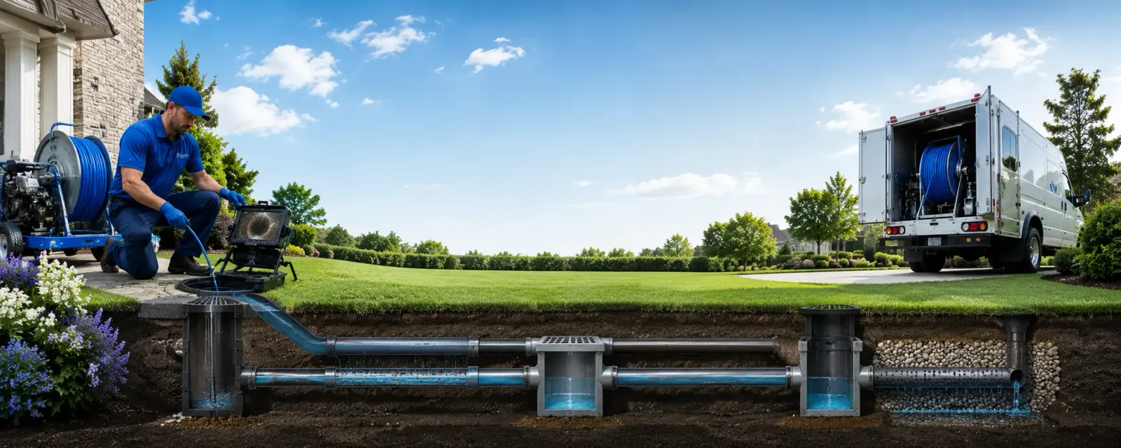 Outdoor drain cleaning information for Puposky, MN